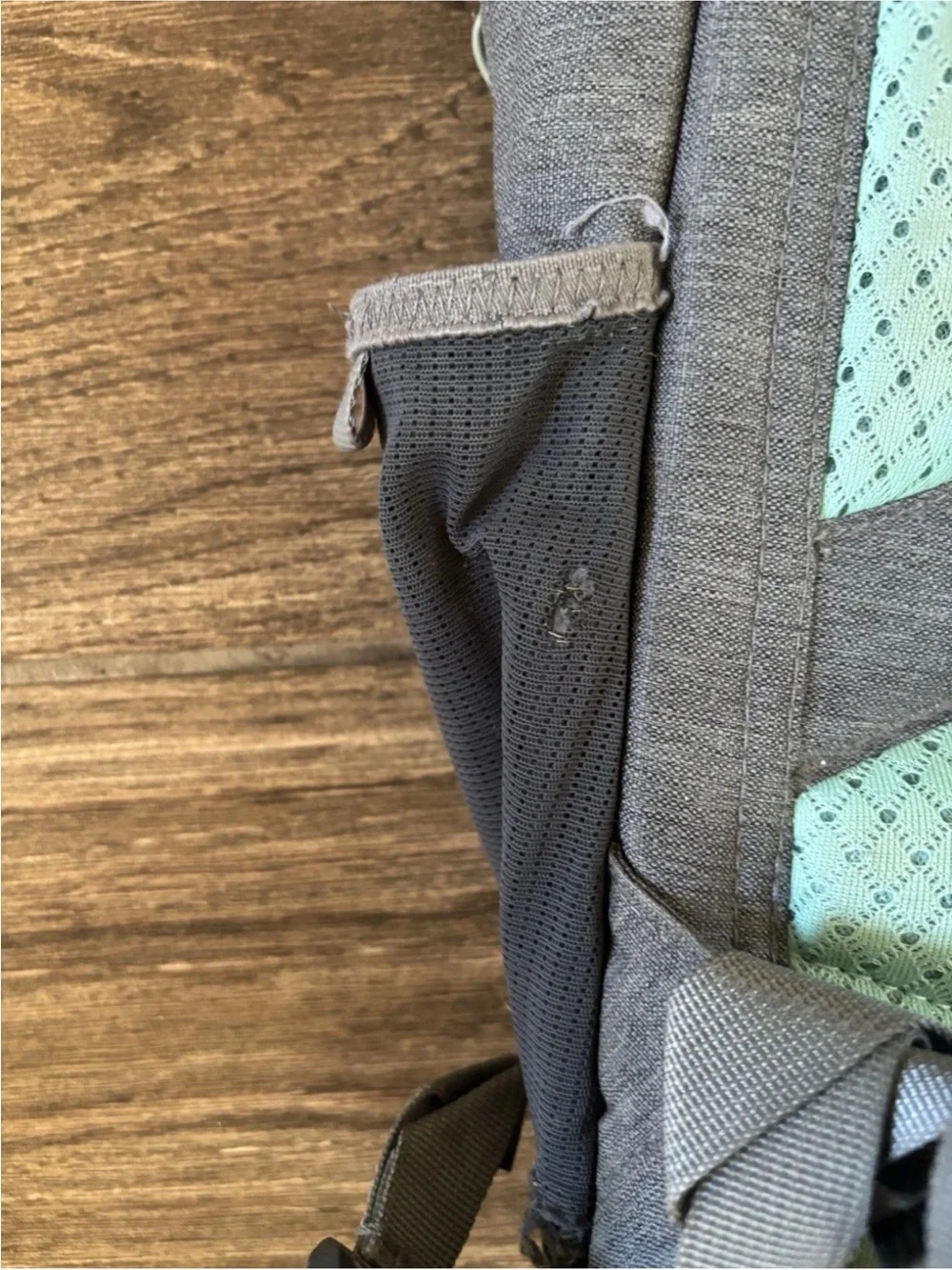 The North Face Recon Backpack Gray Green Laptop Travel School Bag